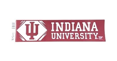 Indiana Hoosiers 3" x 12" Bumper Sticker