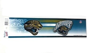 Jacksonville Jaguars 3" x 12" Bumper Sticker