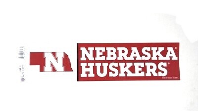Nebraska Cornhuskers 3" x 12" Bumper Sticker