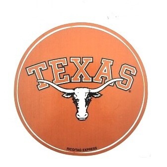 Texas Longhorns 4.5" Vinyl Round Decal