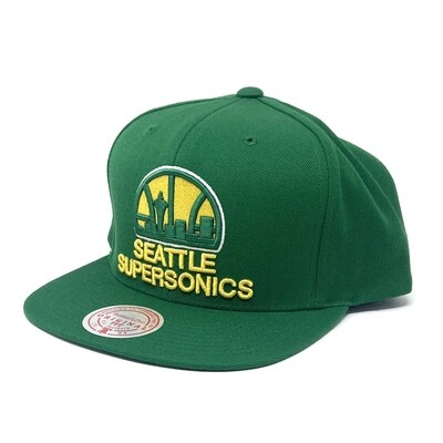 Seattle SuperSonics Men’s Team Ground Mitchell & Ness Snapback Hat