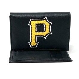 Pittsburgh Pirates Leather Embroidered Tri-Fold Wallet