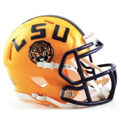 LSU Tigers Speed Riddell Mini Helmet