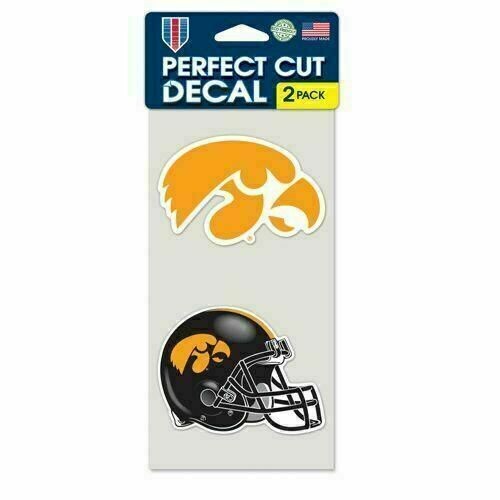 Iowa Hawkeyes 4" x 8" Perfect Cut 2 Piece Decal