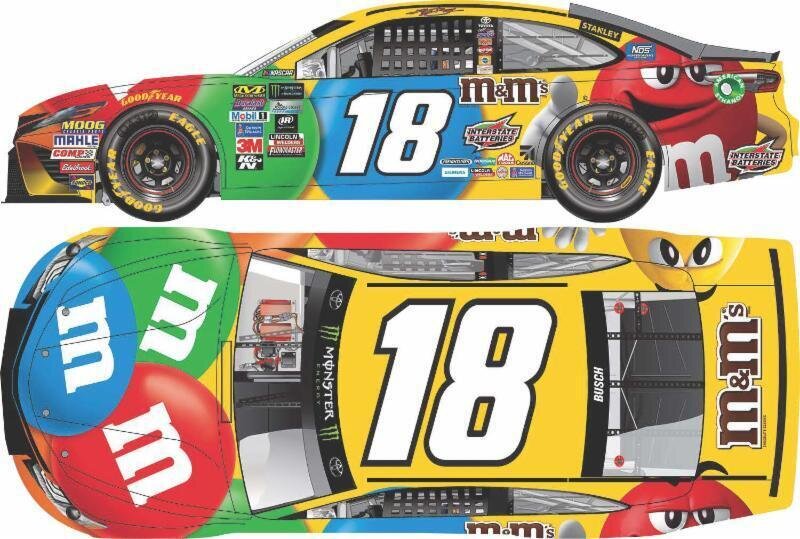 Kyle Busch 2017 Camry 18 M&M's 124 Scale Stock Car