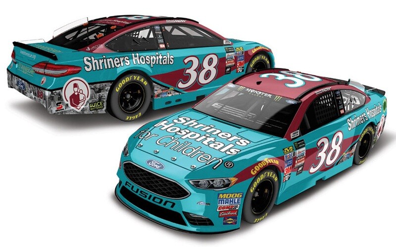 David Ragan 2017 Fusion Shriners Hospital for Children 1:24 Scale Stock Car