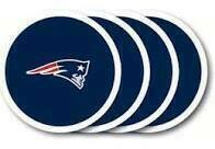 New England Patriots Vinyl Coaster Set 4 Pack