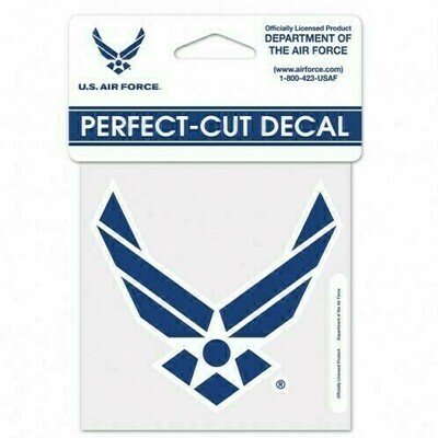 United States Air Force 4" x 4" Perfect Cut Color Decal