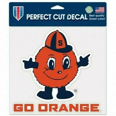 Syracuse Orange Slogan 8" x 8" Perfect Cut Color Decal