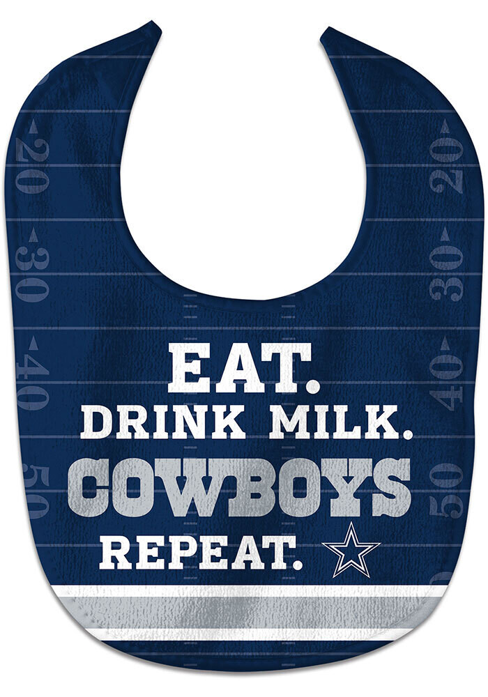 Dallas Cowboys Repeat Navy & Silver All Pro Baby Bib