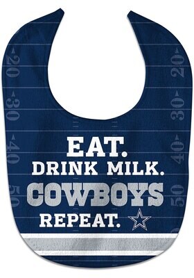 Dallas Cowboys Repeat Navy & Silver All Pro Baby Bib