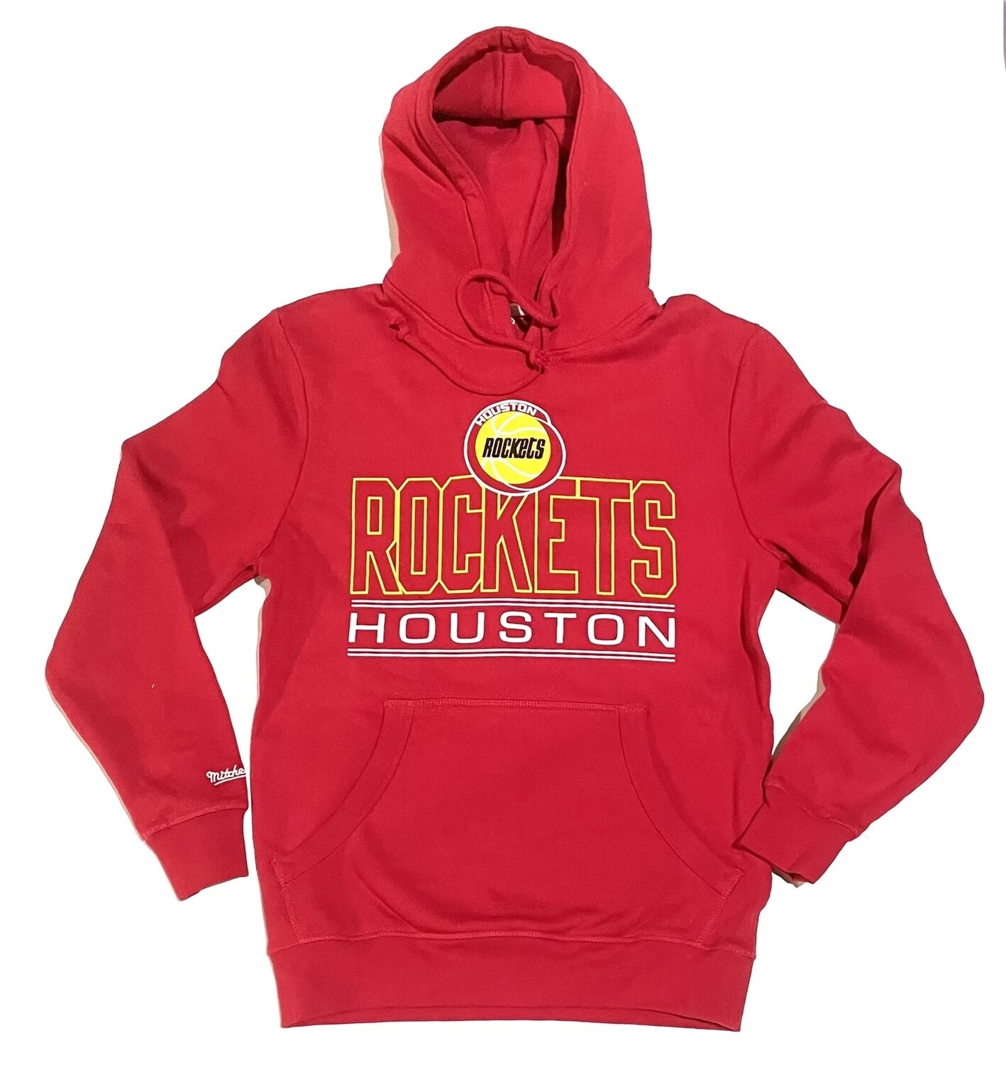 Houston Rockets Men’s Mitchell & Ness Red Blocked Shot Hoodie