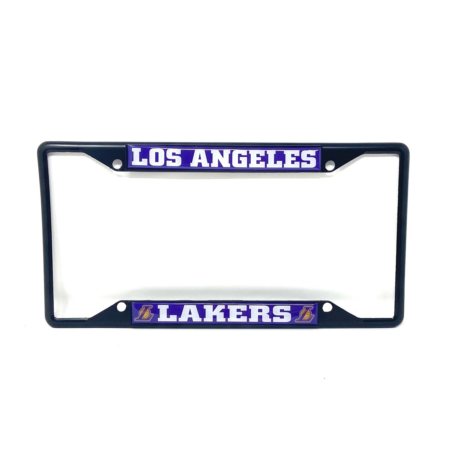 Los Angeles Lakers Black Metal License Plate Frame