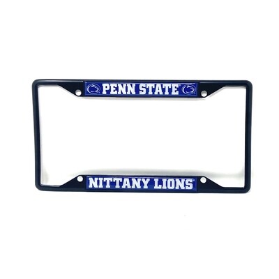 Penn State Nittany Lions Black Metal License Plate Frame