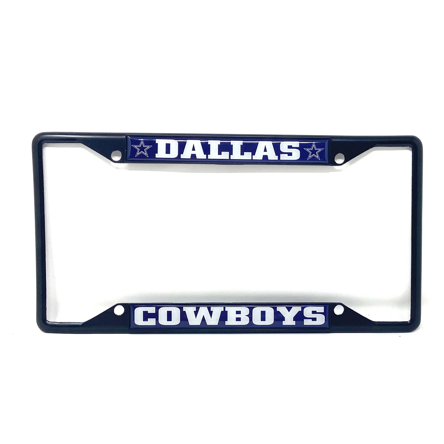 Dallas Cowboys Black Metal License Plate Frame