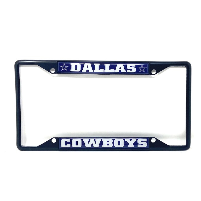 Dallas Cowboys Black Metal License Plate Frame Dallas Cowboys Black Metal License Plate Frame