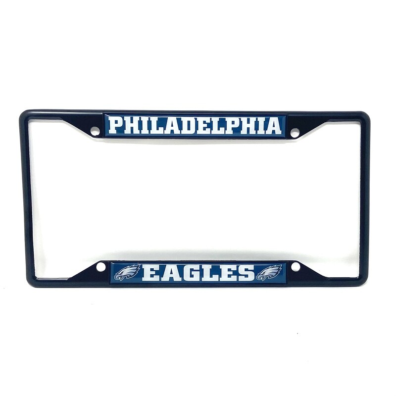 Philadelphia Eagles Black Metal License Plate Frame