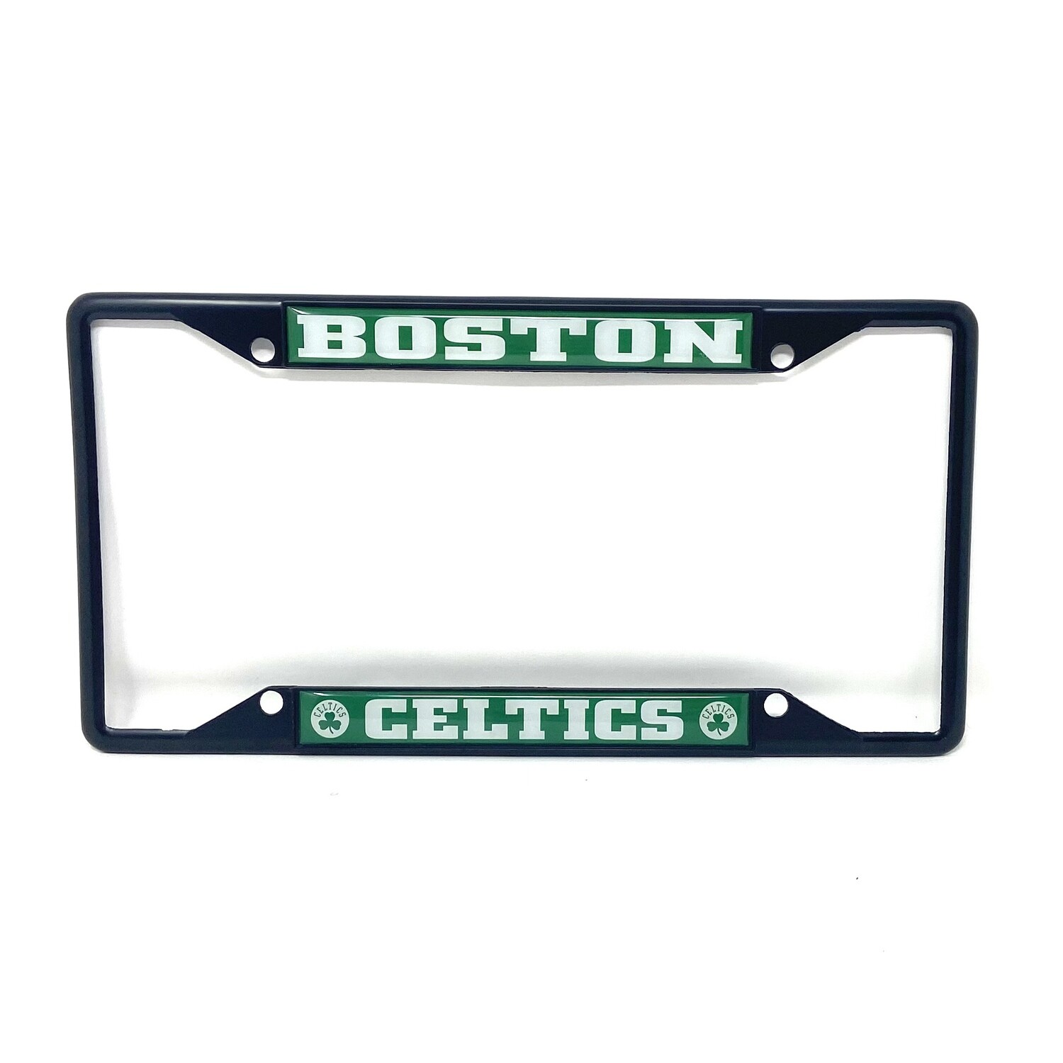 Boston Celtics Black Metal License Plate Frame