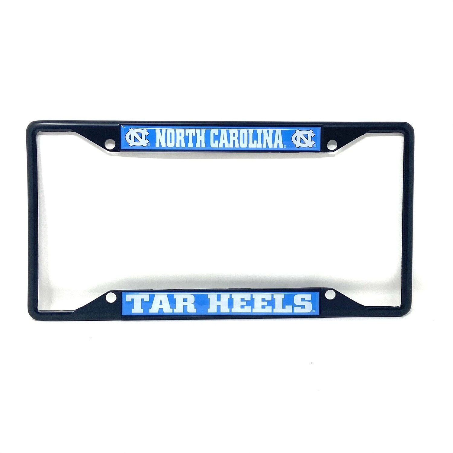 North Carolina Tar Heels Black Metal License Plate Frame