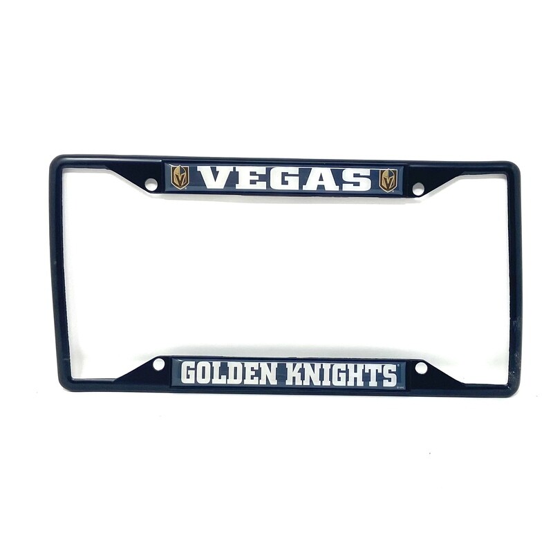 Vegas Golden Knights Black Metal License Plate Frame