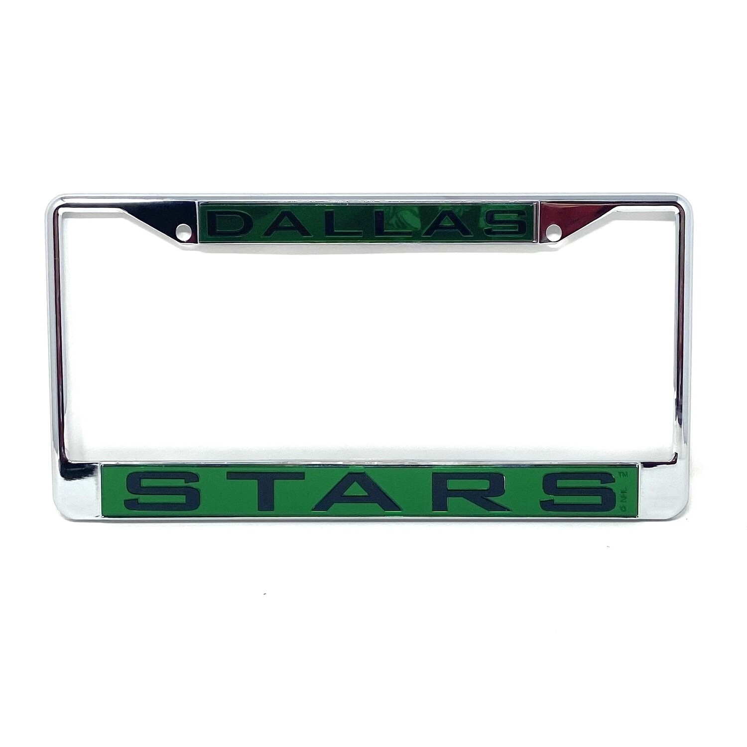 Dallas Stars Laser Chrome Metal License Plate Frame