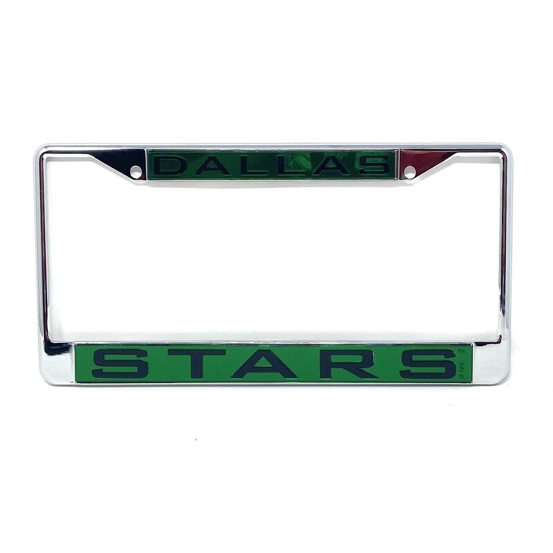 Dallas Stars Laser Chrome Metal License Plate Frame