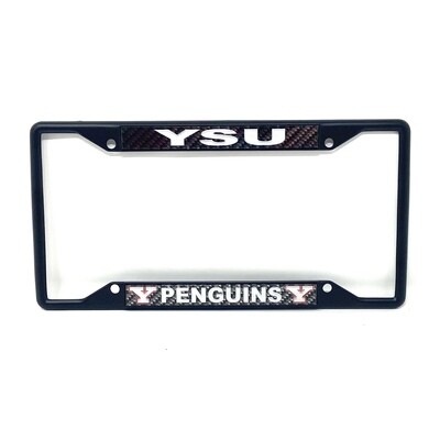 Youngstown State Penguins Chrome Metal License Plate Frame