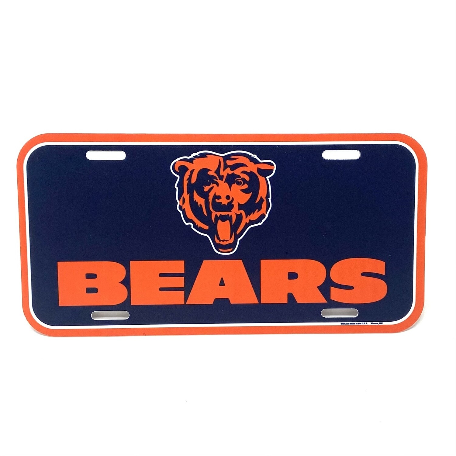 Chicago Bears Plastic License Plate