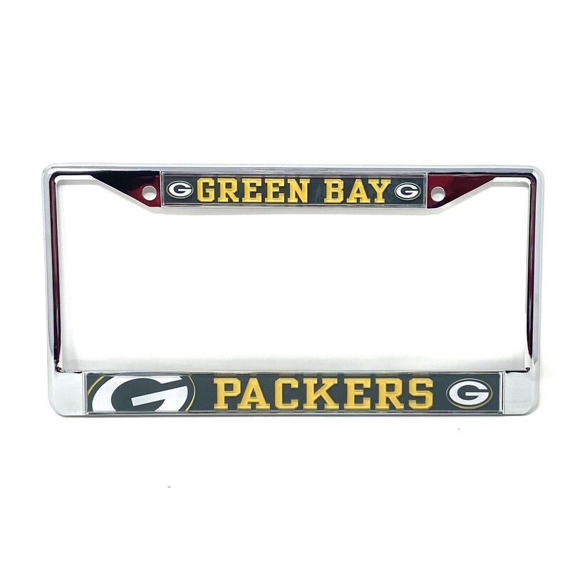 Green Bay Packers Chrome Metal License Plate Frame