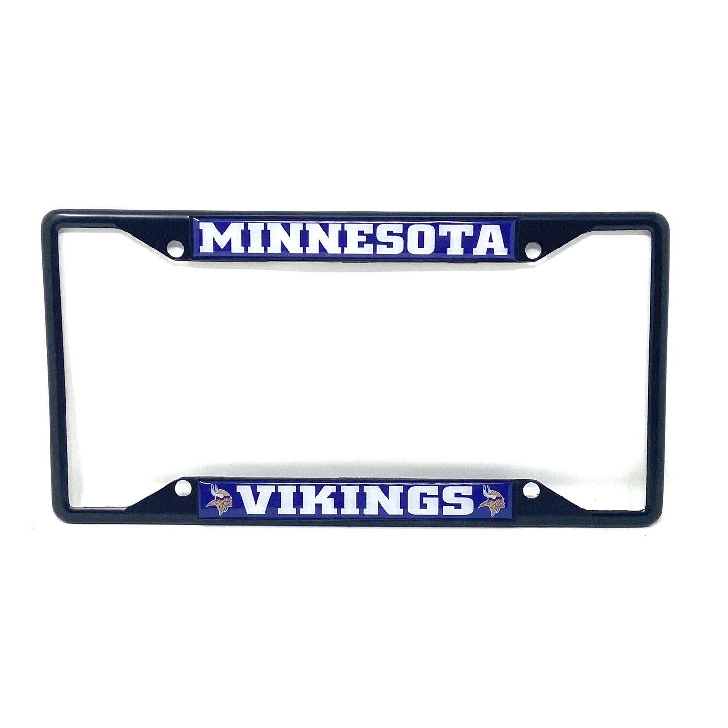 Minnesota Vikings Black Metal License Plate Frame