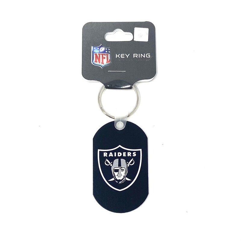 Las Vegas Raiders Black Metal Logo Key Ring