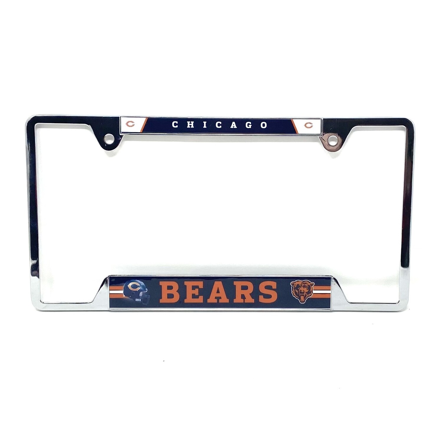 Chicago Bears Chrome Metal License Plate Frame