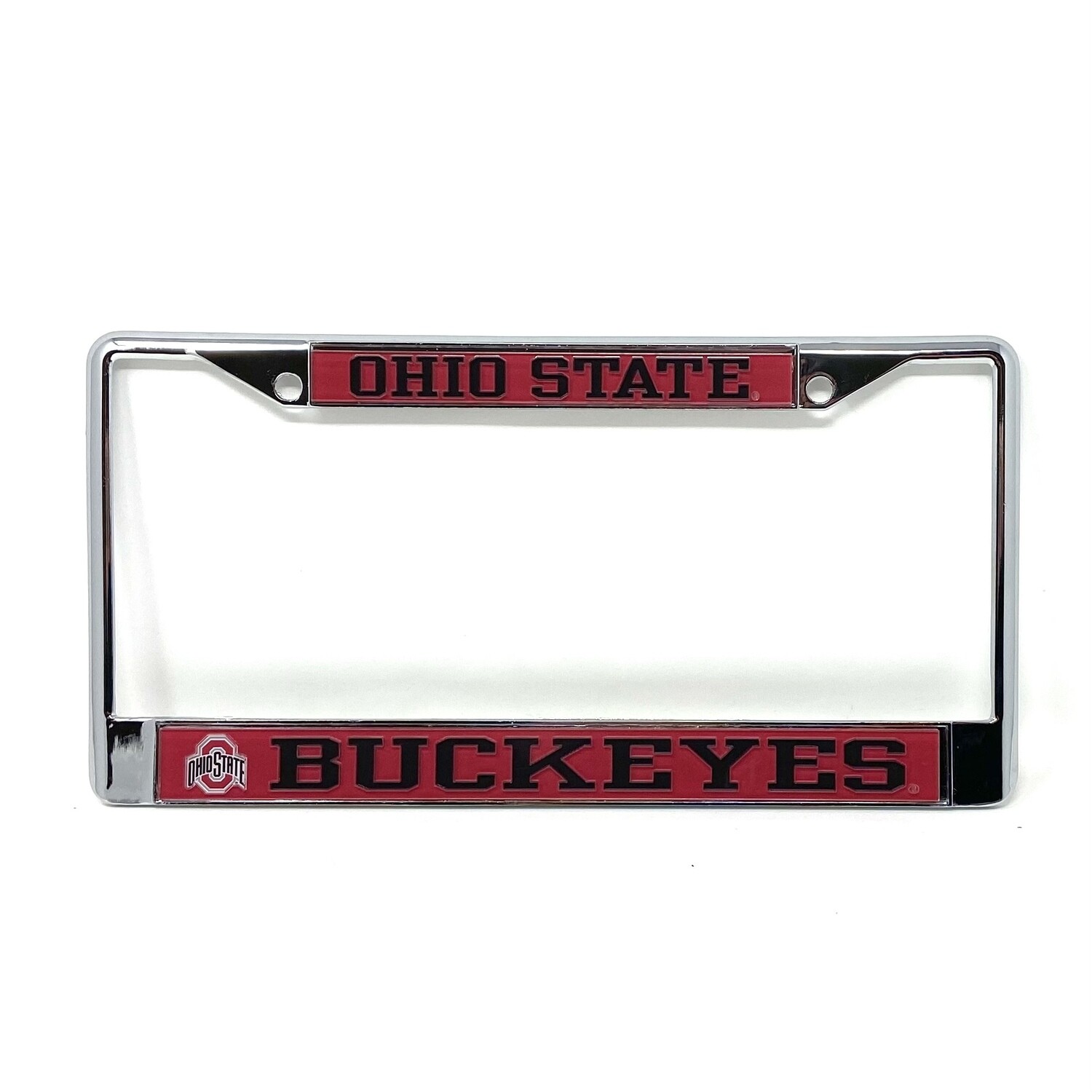 Ohio State Buckeyes Chrome Metal License Plate Frame