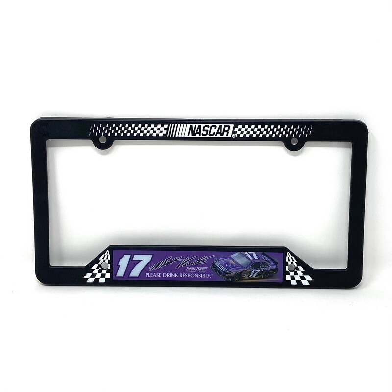Matt Kenseth Black Plastic License Plate Frame Matt Kenseth Black Plastic License Plate Frame