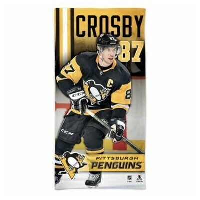 Pittsburgh Penguins Sidney Crosby Beach Towel
