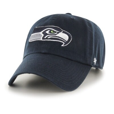 Seattle Seahawks Navy Men’s 47 Brand Clean Up Adjustable Hat