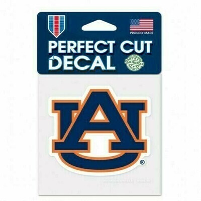 Auburn Tigers 4" x 4" Perfect Cut Color Decal