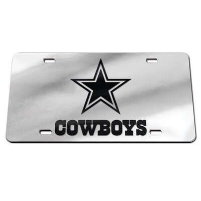 Dallas Cowboys Laser Tag Silver License Plate Dallas Cowboys Laser Tag Silver License Plate