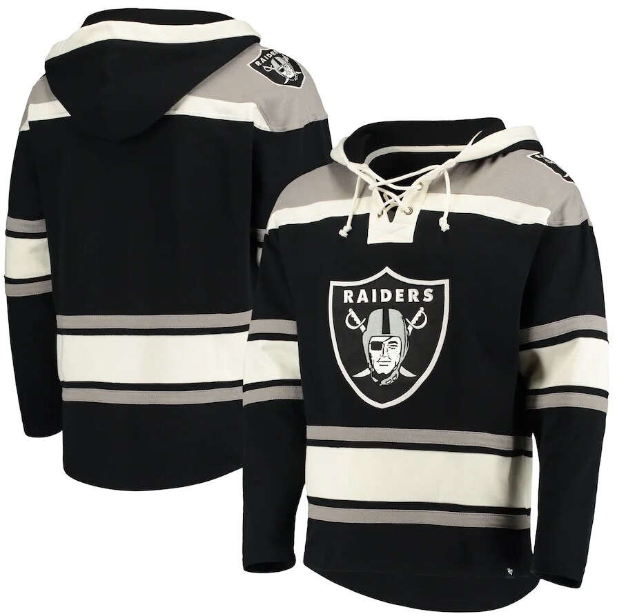 Las Vegas Raiders Men’s 47 Lacer V-Neck Pullover Hoodie