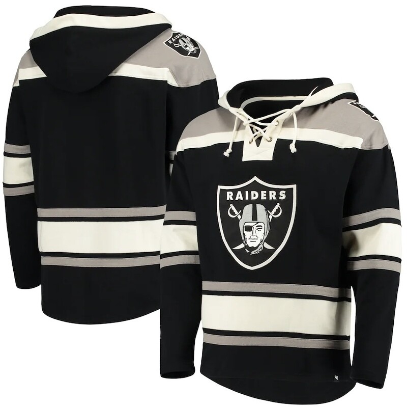 Las Vegas Raiders Men’s 47 Lacer V-Neck Pullover Hoodie