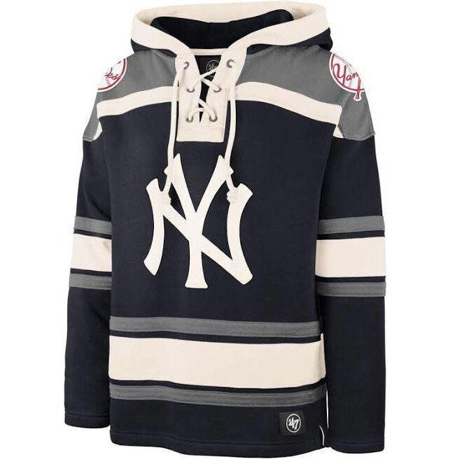 New York Yankees Men’s 47 Lacer V-Neck Pullover Hoodie