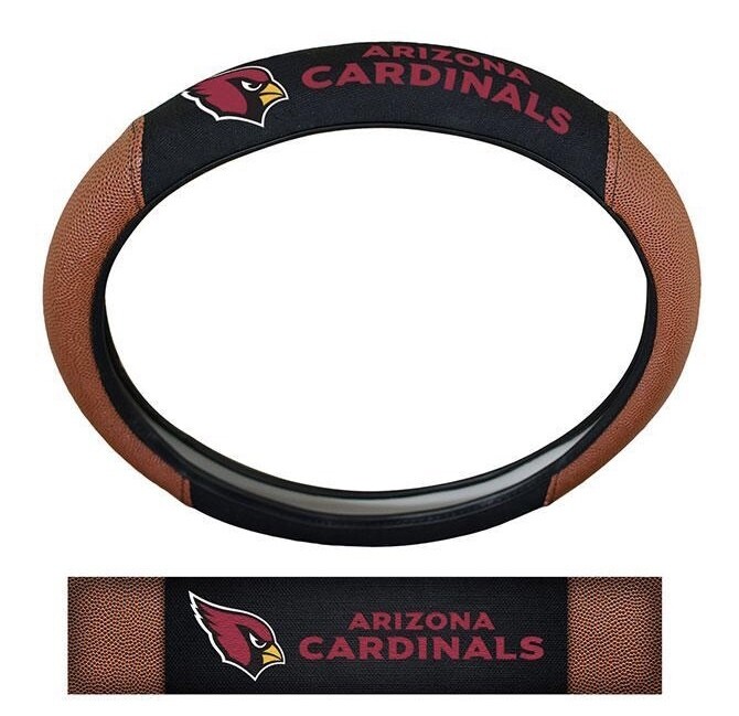Arizona Cardinals Premium Embroidered Pigskin Style Car Steering Wheel Cover