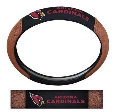 Arizona Cardinals Premium Embroidered Pigskin Style Car Steering Wheel Cover
