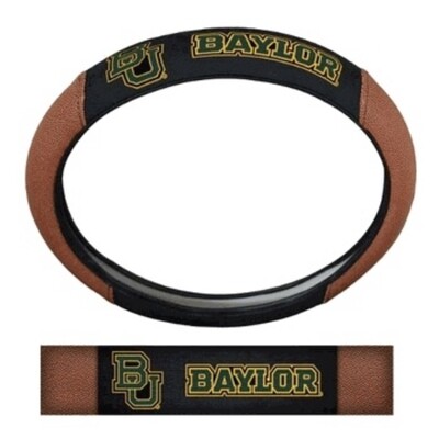 Baylor Bears Premium Embroidered Pigskin Style Car Steering Wheel Cover