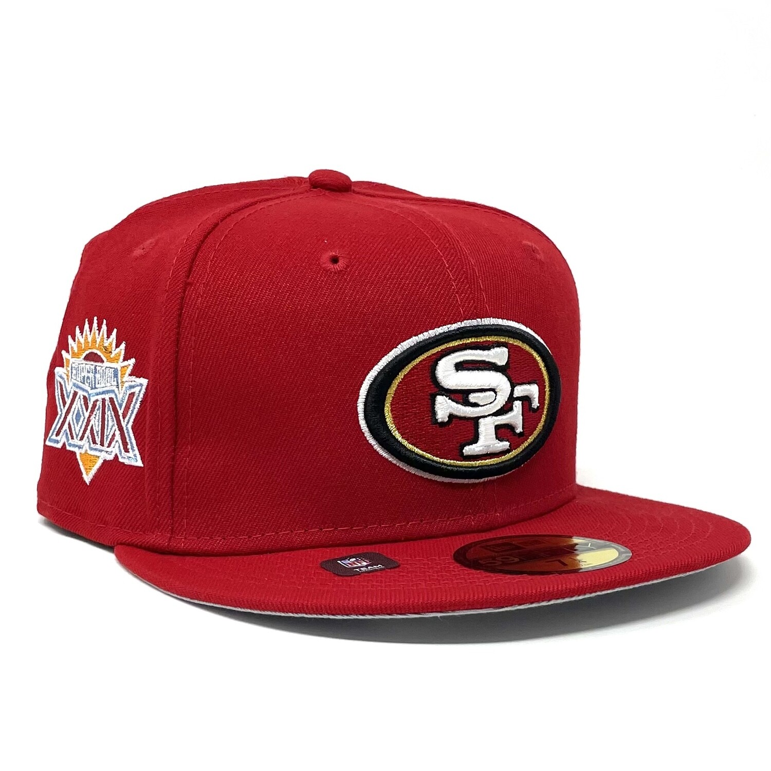 San Francisco 49ers Men’s New Era NFL Super Bowl XXIX Patch 59Fifty Fitted Hat