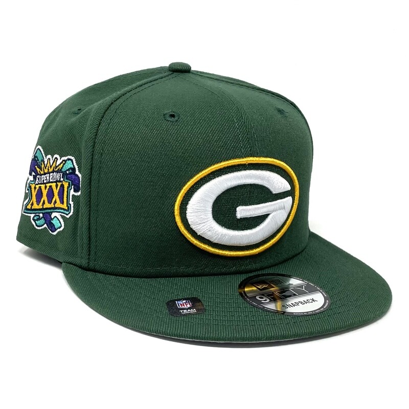 Green Bay Packers Men’s New Era Super Bowl XXXI Patch Snapback Hat