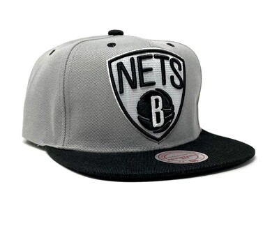 Brooklyn Nets Men’s Grey XL Pop Mitchell & Ness Snapback Hat Brooklyn Nets Men’s Grey XL Pop Mitchell & Ness Snapback Hat