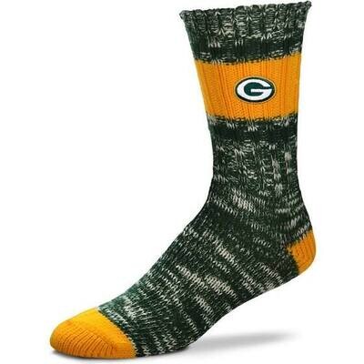 Green Bay Packers Alpine Stripes Crew Socks