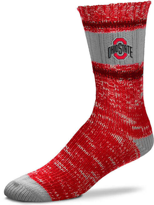 Ohio State Buckeyes Alpine Stripes Crew Socks