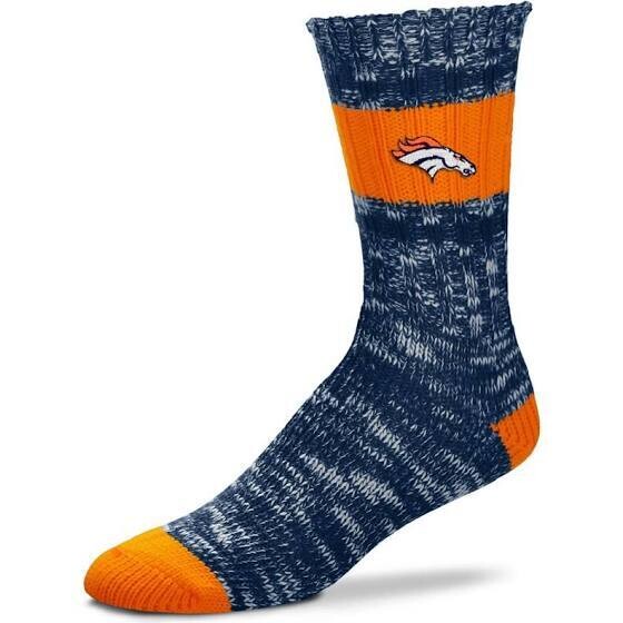 Denver Broncos Alpine Stripes Crew Socks